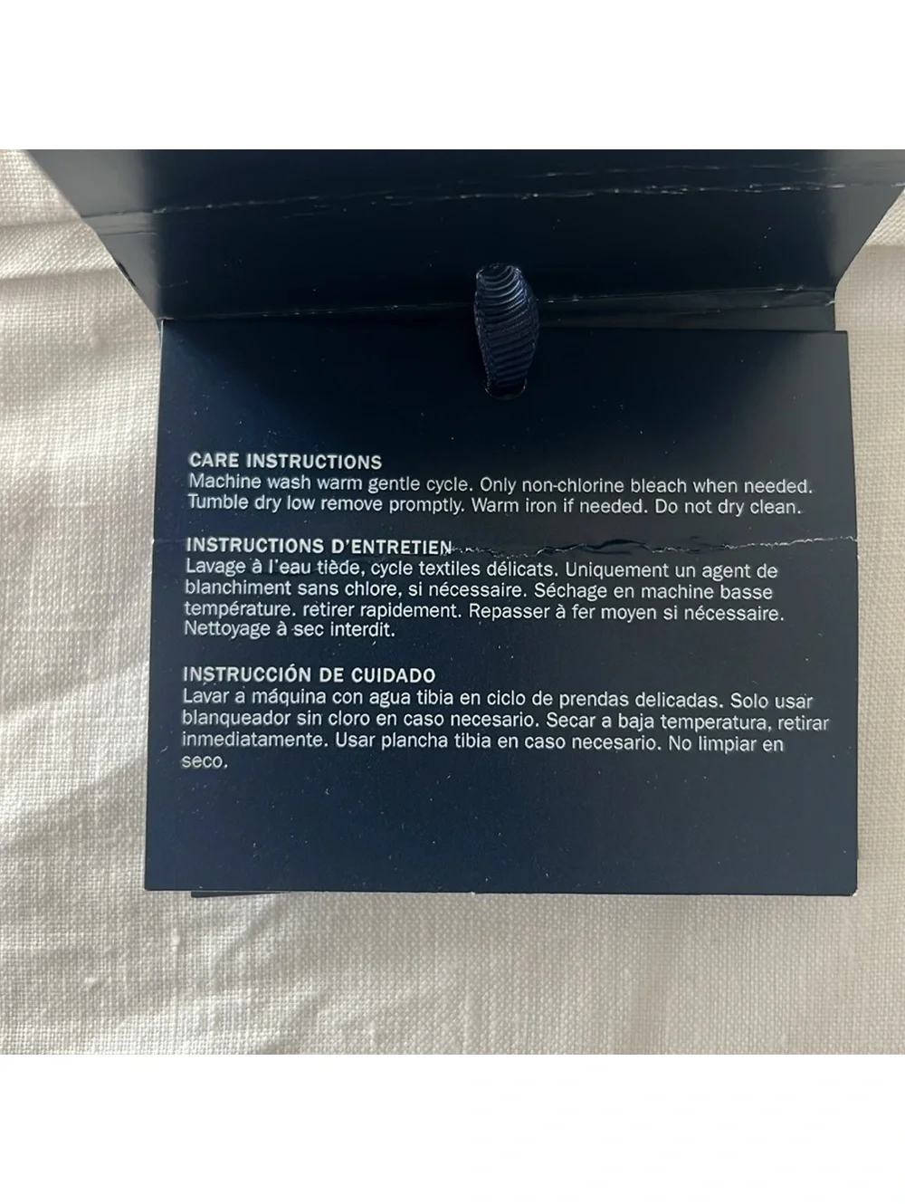 Ralph Lauren RL Linen Contrast Full/Queen Duvet Cover in White Pebble, NWT $500